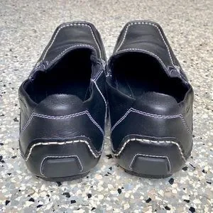 Calvin Klein F0910 Black Men\'s Leather Slip On Low Top Casual Shoes Calvin Klein Mully Men main image 2